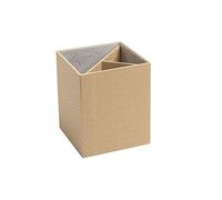 Exacompta - Réf. 67602E - 1 Pot à crayons Office By Me - avec 3 compartiments amovibles - Pour stocker des stylos, des crayons, et d'autres articles de papeterie - couleur beige