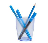 Exacompta - Réf. 67610D - Carton de 10 Pots à crayons ECOPEN - dimensions 6x8x9,5 cm - couleur bleu glacé translucide - Pour stocker des stylos, des crayons, et d'autres articles de papeterie