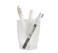 Exacompta - Réf. 67623D - Carton de 10 Pots à crayons ECOPEN - dimensions 6x8x9,5 cm - couleur cristal - Pour stocker des stylos, des crayons, des marqueurs, et d'autres articles de papeterie