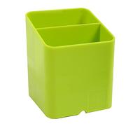 Exacompta - Réf. 67725D - 1 Pot à crayons PEN-CUBE Iderama - Avec 2 compartiments de taille et de hauteur différentes - Dimensions 7,4x7,4x9,3 cm - Couleur vert anis