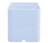 Exacompta - Réf. 67762D - 1 pot à crayons PEN-CUBE Aquarel - Avec 2 compartiments de taille et de hauteur différentes - dimensions 7,4 x 7,4 x 9,3 cm - couleur bleu pastel