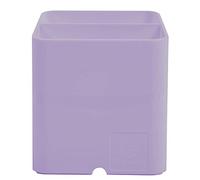 Exacompta - Réf. 67764D - 1 pot à crayons PEN-CUBE Aquarel - Avec 2 compartiments de taille et de hauteur différentes - dimensions 7,4 x 7,4 x 9,3 cm - couleur mauve