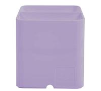 Exacompta - Réf. 67764D - Carton de 10 pots à crayons PEN-CUBE Aquarel - Avec 2 compartiments de taille et de hauteur différentes - dimensions 7,4 x 7,4 x 9,3 cm - couleur mauve