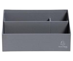 Exacompta - Réf.67950D - 1 trieur vertical/porte-lettres TEKSTO - 3 compartiments - Dim 250x100x140 mm - compatible avec des enveloppes format DL et C6-4 couleurs aléatoires
