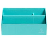 Exacompta - Réf.67953D - 1 trieur vertical/porte-lettres TEKSTO - 3 compartiments - Dim 250x100x140 mm - compatible avec des enveloppes format DL et C6 - couleur vert d'eau