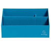Exacompta - Réf.67957D - 1 trieur vertical/porte-lettres TEKSTO - 3 compartiments - Dim 250x100x140 mm - compatible avec des enveloppes format DL et C6 - couleur turquoise