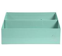 Trieur vertical / porte lettres 3 compartiments carton Aquarel - Vert pastel