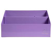 EXACOMPTA - Réf.67964D - Trieur vertical/porte-lettres de 3 compartiments en carton Aquarel - Dimensions 250x100x140 mm - Compatible avec des enveloppes format DL et C6 - Couleur Mauve