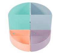 Exacompta - Réf. 682296D - carton de 3 Pots à crayons modulables THE QUARTER Aquarel - Dimensions 12x12x8,3 cm - Couleurs pastel glossy, rouge corail, bleu pastel, vert pastel, mauve