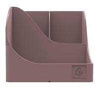Exacompta - Réf. 69538D - 1 Pot à crayons Pen Wave Skandi Rose - 5 compartiments - 4 compartiments hauts pour les grands ustensibles et 1 compartiment bas pour les petits ustensiles