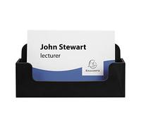 Exacompta - Réf. 71014D - 1 distributeur de cartes de visite - 1 compartiment profondeur de 18 mm pour 50 cartes de visite - Dimensions : Prof.3,4 x Larg.10,2 x Haut.4,7 cm - Noir