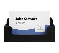 Exacompta - Réf. 71014D - Carton de 16 distributeurs de cartes de visite - 1 compartiment profondeur de 18 mm pour 50 cartes de visite - Dimensions : Prof.3,4 x Larg.10,2 x Haut.4,7 cm - Noir