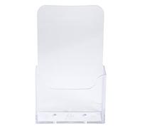 Exacompta - Réf. 73058D - Lot de 10 distributeurs de prospectus sur table - 1 compartiment - Monobloc - Dimensions : Prof.11,5 x larg.6,5 x Haut.18,2 cm - Format à classer DL-10x21 cm - Cristal