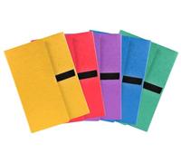 Exacompta - Réf. 740E - Carton de 10 chemises à dos extensible en carte lustrée - 3 rabats - fermeture par bande auto-agrippante/scratch - dim 24 x 32cm - pour format A4 - couleurs assorties