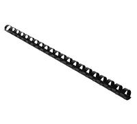 Exacompta - Réf. 75401E - Boîte de 100 reliures spirales en PVC noir 12 mm - permet de relier 65 à 90 feuilles de 80g format A4 ou A3 paysage - convient pour tout type de machine à relier à anneaux