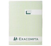 Exacompta - Réf. 7602E - 1 Registre JOURNAL - format vertical 320 x 195 mm - 200 pages foliotées - 38 lignes - intérieur en papier certifié PEFC - couverture rigide noire