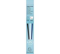 Exacompta - Réf. 76200E - Boîte de 25 reliures spirales en PVC blanc 8 mm - permet de relier 20 à 40 feuilles de 80g format A4 ou A3 paysage - convient pour tout type de machine à relier à anneaux