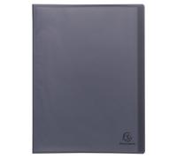 Exacompta - Réf. 78531E - Carton de 15 Protège-documents Opak recyclés - 30 pochettes grainées - 60 vues - pour format A4 - couverture souple en PP 4/10ème semi opaque - noir