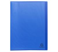 Exacompta - Réf. 78532E - Carton de 15 Protège-documents Opak recyclés - 30 pochettes grainées - 60 vues - pour format A4 - couverture souple en PP 4/10ème semi opaque - bleu clair