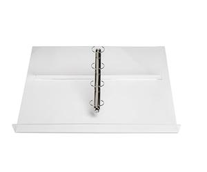 Exacompta - Réf. 81458D - 1 lutrin, pupitre de table, chevalet, avec 4 anneaux amovibles, pour documents A4, compatible A3 - Dimensions : Prof 52 cm x larg 32,6 cm x Haut 14,8 cm