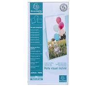 Exacompta Porte-visuel incliné DL vertical PMMA (acrylique) 100×210 mm Cristal