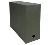 Exacompta - Réf. 83143E - 1 Boîte transfert Economique - Dos 120 mm - Avec un œillet en métal - Pour format A4 - Dimensions 25,5 x 34 x 5 cm - Couleur vert foncé - Livrée montée