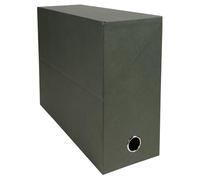 Exacompta Boîte de classement en carton naturel - Dos 12 cm - Vert - Lot de 5