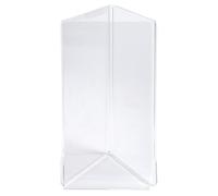 Exacompta - Réf. 83558D - Carton de 10 triptyques porte-visuels 3 faces - vertical et horizontal - Format à classer DL-10x21cm - en PMMA - Pour afficher photos, documents sur table, bureau - Cristal