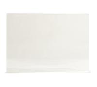 Exacompta - Réf. 84159D - Carton de 10 Porte-visuels droits horizontaux A4 - Dimensions P 30 x l 5,5 x H 21,5cm - PMMA (acrylique) pour photos, publicités, menus restaurants, hôtels - Cristal