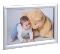 Exacompta - Réf. 8494358D - Carton de 5 Cadres muraux Aluminium A4 - Utilisation Verticale ou Horizontale - Dimensions 32,7 x 24 x 1,2 cm - Idéal pour Les Affiches, diplômes - Coloris Argent