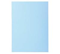 Exacompta - Réf. 850106E - Paquet de 100 sous-chemises SUPER 60 g/m2 aux couleurs pastel - sous chemises certifiées PEFC™ - dimensions 22 x 31 cm pour format A4 - couleur bleu clair