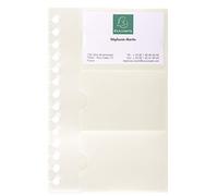 Exacompta - Réf. 85034E - Paquet de 10 recharges pochettes détachables pour porte-cartes de visite amovible à anneaux Exacard (réf 75034E) - capacité 60 cartes - dimensions 19 x 12,5 cm