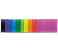 Exacompta - Réf. 85270E - 1 Protège-documents Iderama - 60 pochettes cristal lisse - 120 vues - pour A4 - dim 24 x 32 cm - couverture en polypro semi-rigide - 10 couleurs aléatoires