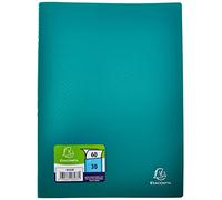 Exacompta - Réf. 8533E - 1 Protège-documents OPAK - 30 pochettes grainées antireflet - 60 vues - pour format A4 - dimensions 24 x 32 cm - couverture en polypro souple - couleur vert foncé