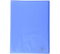 Exacompta - Réf. 85362E - Paquet de 4 Protège-documents Chromaline - 30 pochettes cristal lisse - 60 vues - pour A4 - dim 24 x 32 cm - couverture en polypro translucide semi-rigide - couleur bleu