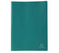 Exacompta - Réf. 8543E - 1 Protège-documents OPAK - 40 pochettes grainées antireflet - 80 vues - pour format A4 - dimensions 24 x 32 cm - couverture en polypro souple - couleur vert foncé