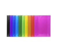 Exacompta - Réf. 85470E - 1 Protège-documents Iderama - 80 pochettes cristal lisse - 160 vues - pour A4 - dim 24 x 32 cm - couverture en polypro semi-rigide - 10 couleurs aléatoires