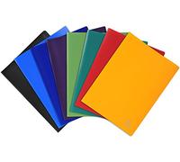 Exacompta - Réf. 8550E - Carton de 12 Protège-documents OPAK - 50 pochettes grainées antireflet - 100 vues - pour format A4 - dim 24 x 32 cm - couverture en polypro souple - 8 couleurs assorties