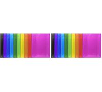 Exacompta - Réf. 85570E - 1 Protège-documents Iderama - 50 pochettes cristal lisse - 100 vues - pour A4 - dim 24 x 32 cm - couverture en polypro semi-rigide - 10 couleurs aléatoires (Lot de 2)
