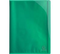 Exacompta - Réf. 85670E - 1 Protège-documents Iderama - 20 pochettes cristal lisse - 40 vues - pour A4 - dim 24 x 32 cm - couverture en polypro semi-rigide - 10 couleurs aléatoires