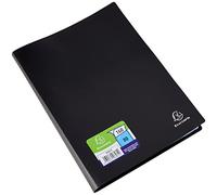 Exacompta - Réf. 8581E - 1 Protège-documents OPAK - 80 pochettes grainées antireflet - 160 vues - pour format A4 - dimensions 24 x 32 cm - couverture en polypro souple - couleur noir