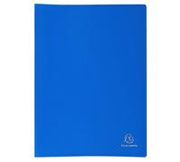 Exacompta - Réf. 8582E - 1 Protège-documents OPAK - 80 pochettes grainées antireflet - 160 vues - pour format A4 - dimensions 24 x 32 cm - couverture en polypro souple - couleur bleu clair