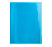 Exacompta - Réf. 85872E - 1 Protège-documents Iderama - 40 pochettes cristal lisse - 80 vues - pour A4 - dim 24 x 32 cm - couverture en polypro semi-rigide - couleur bleu clair