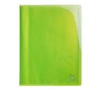 Exacompta - Réf. 85873E - 1 Protège-documents Iderama - 40 pochettes cristal lisse - 80 vues - pour A4 - dim 24 x 32 cm - couverture en polypro semi-rigide - couleur vert anis