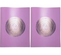Exacompta - Réf. 85890E - 1 Protège-documents Ellipse - 40 pochettes cristal lisse - 80 vues - pour A4 - dim 24 x 32 cm - couverture en PP recyclé semi-rigide - 3 couleurs aléatoires (Lot de 2)