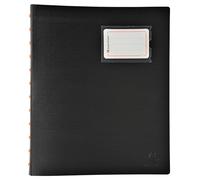Exacompta - Réf. 86434E - Carton de 4 Protège-documents Exactive amovible à anneaux avec 40 pochettes détachables - 80 vues - 5 intercalaires couleur avec porte étiquette - pour A4 - couverture noire