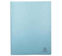 Exacompta - Réf. 86470E - 1 Protège-documents Skandi - 40 pochettes grainées - 80 vues - pour A4 - dim 24 x 32 cm - couverture semi-rigide en polypro recyclé - 4 couleurs aléatoires