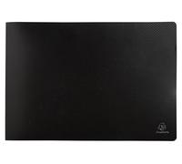 Exacompta - Réf. 86530E - Carton de 5 Protège-documents OPAK - 20 pochettes cristal lisse - 40 vues - pour format A3 - dimensions 32 x 48 cm - couverture en polypro semi-rigide - couleur noir