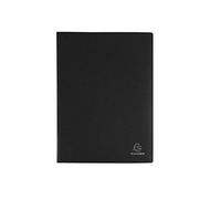 Exacompta - Réf. 88111E - 1 Protège-documents OPAK - 100 pochettes cristal lisse - 200 vues - pour format A4 - dimensions 24 x 32 cm - couverture en polypro semi-rigide - couleur noir