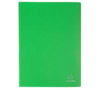 Exacompta - Réf. 88113E - Carton de 8 Protège-documents OPAK - 100 pochettes cristal lisse - 200 vues - pour format A4 - dimensions 24 x 32 cm - couverture en polypro semi-rigide - vert clair